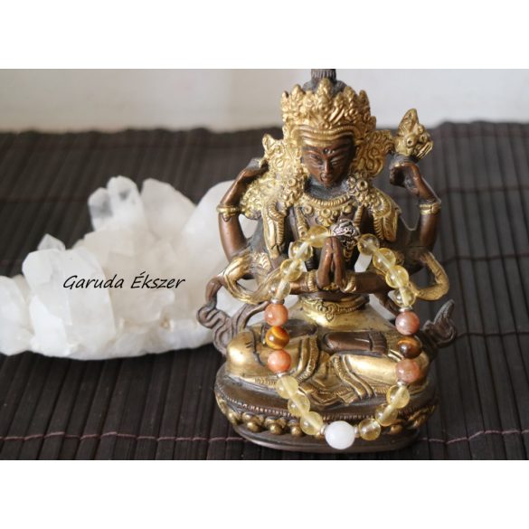 Boldogság ásvány karkötő 