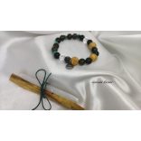 Sámán – A kígyó amulett Palo Santo karkötő Regeneráció - Gyógyulás – Szerencse Férfi ásványi karkötő