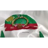 Garuda Áldás és Felszabadulás   Unakit ,  5 mukhi rudraksha ásvány karkötő.  