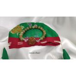 Garuda Áldás és Felszabadulás   Unakit ,  5 mukhi rudraksha ásvány karkötő.  