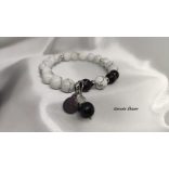 Howlit Sungit ásvány karkötő Fibonacci szekvenciával