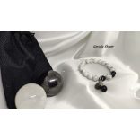 Howlit Sungit ásvány karkötő Fibonacci szekvenciával