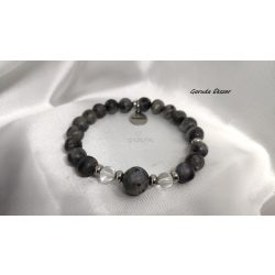   Univerzum – Az északi Mágus – Larvikit ásvány karkötő, csukló mala 3-6-9 (Tesla) szekvenciával 