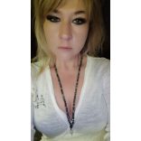  Hold Unikornis  Larvikite -szelenit – Sungit mala ásvány nyaklánc 3-6-9 (Tesla) szekvenciával.