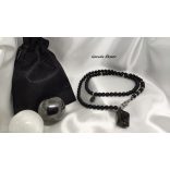 Végtelen Elite Sungit – Ónix ásvány nyaklánc Fibonacci szekvenciával.