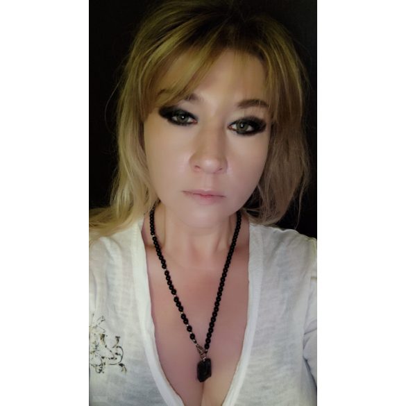 Végtelen Elite Sungit – Ónix ásvány nyaklánc Fibonacci szekvenciával.