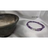 108 karkötő Ametiszt Hegyikristály ásványkarkötő 