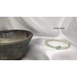 108 karkötő Citromkvarc - Amazonit ásványkarkötő