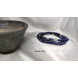 108 karkötő Szodalit – Holdkő ásványkarkötő 