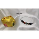 „Az álmok hídja” 7 színű japán védelmező amulett ásvány karkötő hegyikristály alapon  Férfiaknak kis és nagy fiúknak.