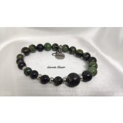   Spirál Sungit  Kambaba ásvány karkötő Fibonacci szekvenciával