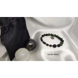 Spirál Sungit  Kambaba ásvány karkötő Fibonacci szekvenciával