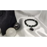 Végtelen Sungit  Kambaba ásvány karkötő Fibonacci szekvenciával