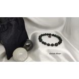 Végtelen Sungit  Kambaba Férfi ásvány karkötő Fibonacci szekvenciával