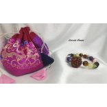 Navratna Ásvány Karkötő 5 mukhis rudraksha gyönggyel. (upratna)