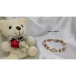 Virágzó kapcsolat a Nap  - Az anyaság és boldogság amulettje Hawaii energia ásványkarkötő + Aloha Mackó