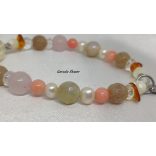 Virágzó kapcsolat a Nap  - Az anyaság és boldogság amulettje Hawaii energia ásványkarkötő + Aloha Mackó