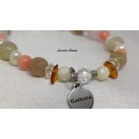 Virágzó kapcsolat a Nap  - Az anyaság és boldogság amulettje Hawaii energia ásványkarkötő + Aloha Mackó