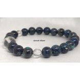 Krizokolla ásvány karkötő Új KEZDET, TISZTA KOMMUNIKÁCIÓ, MEGNYUGVÁS