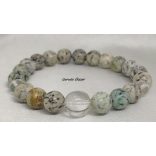 K2  Ásvány karkötő  A mennyei kő a földön – BŐLCSESSÉG – MEGVILÁGOSODÁS - INTUICIÓ