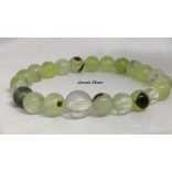 Prehnit ásvány karkötő MEGÚJULÁS, BÉKE, REMÉNY