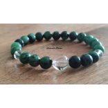 Rubin Zoizit ásvány karkötő  ÉLETÖRÖM, GYOGYULÁS, FEJLŐDÉS