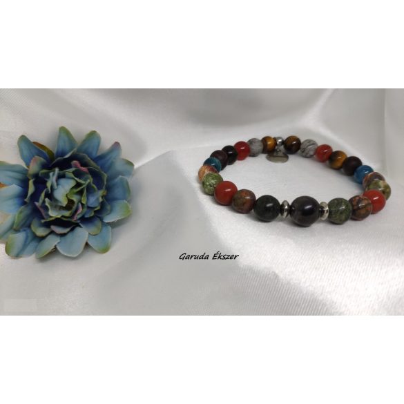 Szinergia Az ERŐ ásvány karkötő Sungittal  BELSŐ ENERGIA, ERŐ, BÁTORSÁG Unisex Férfiaknak is !