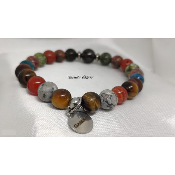 Szinergia Az ERŐ ásvány karkötő Sungittal  BELSŐ ENERGIA, ERŐ, BÁTORSÁG Unisex Férfiaknak is !