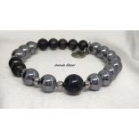 Végtelen Sungit - Szilicium ásvány karkötő Fibonacci szekvenciával