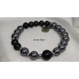 Végtelen Sungit - Szilicium ásvány karkötő Fibonacci szekvenciával