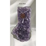 Ametiszt Drúza - Ajándék energetizált Rudraksha maggal.