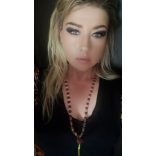 Rudraksha – hegyikristály mala – nyaklánc 5 mukhi-s extra guruszemmel.