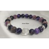 Csaroit (charoit)   ásvány karkötő  M méret 18cm-20cm