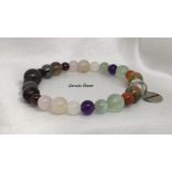 Szinergia termékenységi ásvány karkötő sungit kristállyal