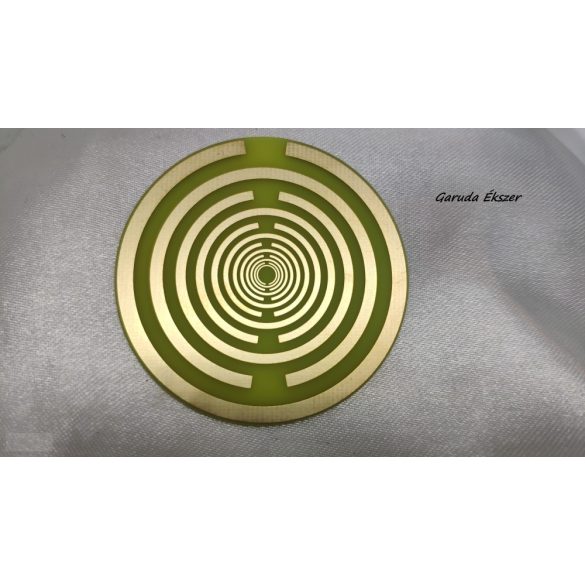 Garuda energetizáló , polarizáló skaláris korong  S – Lakhovsky -Tesla MWO technológia, harmonizáló EMF és  5G védő, skaláris energia korong Aranyozott !