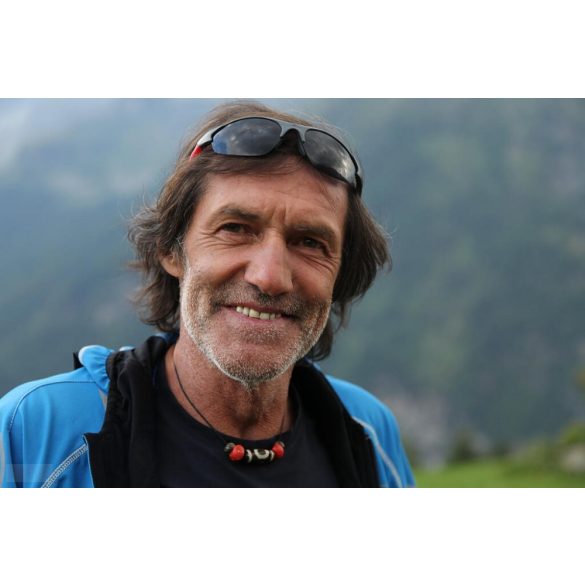 2 szemű dzi gyöngy koral és türkiz gyöngyökkel - Klasszikus Sherpa Amulett lánc