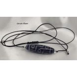 9 szemű dzi gyöngy amulett hegyikristállyal sherpa stílusú