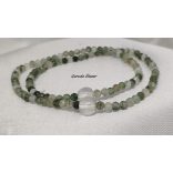 108 karkötő Zöld Rutil kvarc – szerencse 108-as ásvány karkötője limitált !