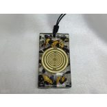 A Pajzs – Garuda  orgonit medál Sungit - Turmalin- Pirit-Hegyikristály-Szelenit