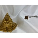 Garuda Frekvencia Kristály Skaláris Medál 528 Hz– Tigrisszem Merkaba ásvány medál 528 HZ solfeggio/szolfézs frekvenciával