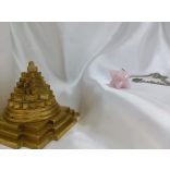 Garuda Frekvencia Kristály Skaláris Medál 639 Hz– Rózsakvarc Merkaba ásvány medál 639 HZ solfeggio/szolfézs frekvenciával