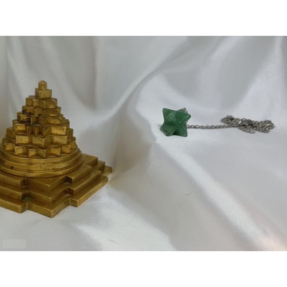 Garuda Frekvencia Kristály Skaláris Medál 639 Hz– Aventurin Merkaba ásvány medál 639 HZ solfeggio/szolfézs frekvenciával