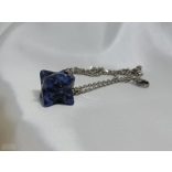 Garuda Frekvencia Kristály Skaláris Medál 741 Hz–Szodalit  Merkaba ásvány medál 741 HZ solfeggio/szolfézs frekvenciával