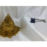 Garuda Frekvencia Kristály Skaláris Medál 741 Hz–Szodalit  Merkaba ásvány medál 741 HZ solfeggio/szolfézs frekvenciával