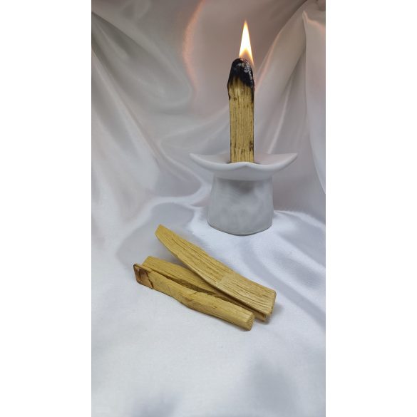 Zen stílusú porcelán Palo Santo tartó palo santo fával
