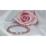 108 karkötő  Eperkvarc ásványkarkötő EGYETEMES SZERETET • ÖNÉRTÉKELÉS • SZÍVCSAKRA 