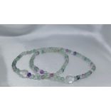 108 karkötő  Kék Fluorit ásványkarkötő Béke, Boldogság, Nyugalom