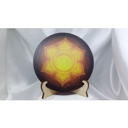   Garuda energizáló , polarizáló skaláris korong   – korong Aranyozott speciális nyomtatott kialakítás szakrális csakra minta! Lakhovsky -Tesla MWO technológia, harmonizáló EMF és  5G védő, skaláris ene