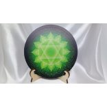 Garuda energizáló , polarizáló skaláris korong   – korong Aranyozott speciális nyomtatott kialakítás Szív csakra minta! Lakhovsky -Tesla MWO technológia, harmonizáló EMF és  5G védő, skaláris energia 