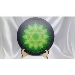   Garuda energizáló , polarizáló skaláris korong   – korong Aranyozott speciális nyomtatott kialakítás Szív csakra minta! Lakhovsky -Tesla MWO technológia, harmonizáló EMF és  5G védő, skaláris energia 